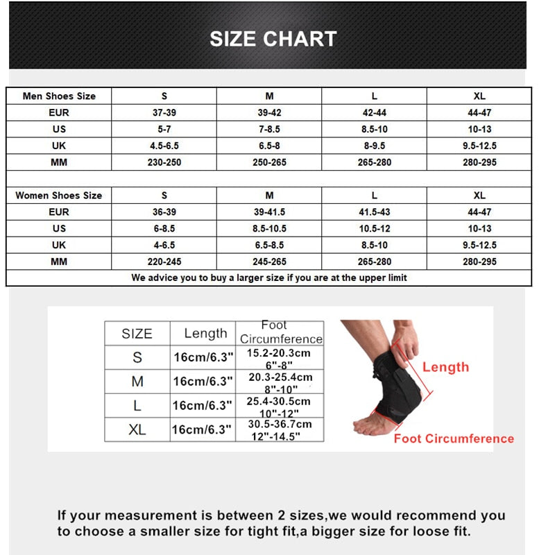 1 PC Ankle Brace Support Sports Adjustable Lace Up Ankle Stabilizer Straps for Sprained Foot Compression Socks Sleeve Protector