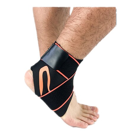 1 PCS Ankle Support Brace Compression Bandage Elastic Ankle Sleeve Foot Protector for Running Basketball Volleyball Wrap Guard