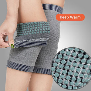 1 Pair Anti-cold Self Heating Kneepad Winter Outdoor Sport Knee Support Tourmaline Magnetic Knee Pads Brace Patella Warmer