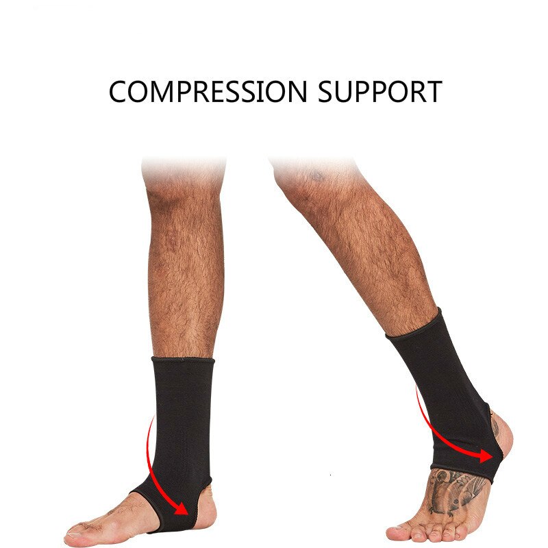 1 Pair Sport Breathable Ankle Protector Brace Adjustable Compression Ankle Support Guard Straps Bandage Wrap Heel Football