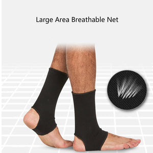 1 Pair Sport Breathable Ankle Protector Brace Adjustable Compression Ankle Support Guard Straps Bandage Wrap Heel Football