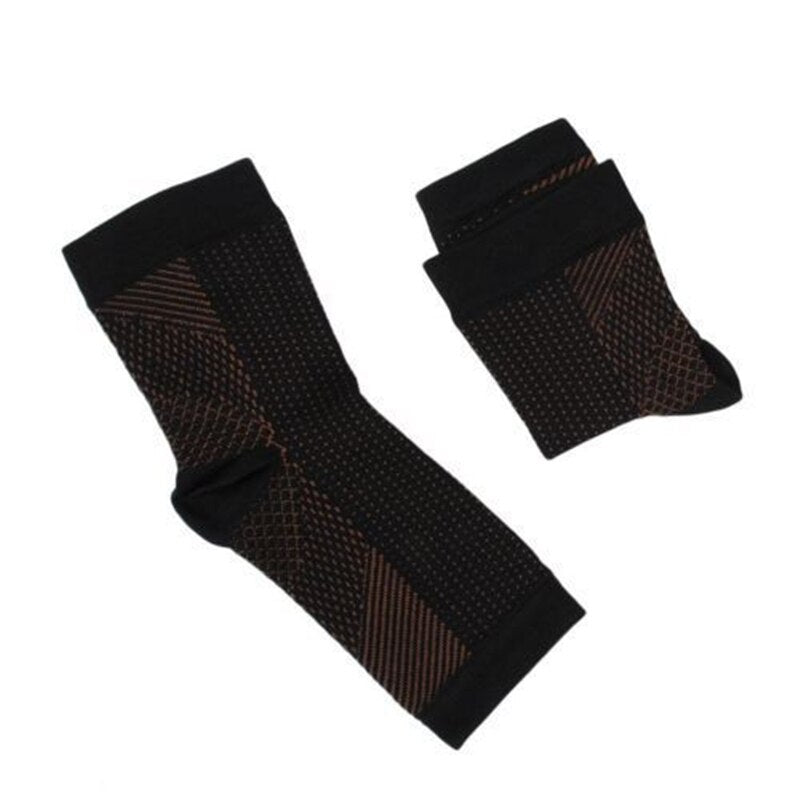 1 Pair Sports Ankle Sleeve Compression Ankle Support Brace Arch Heel Pain Relief Foot Socks Guard for Men Women Dropshipping