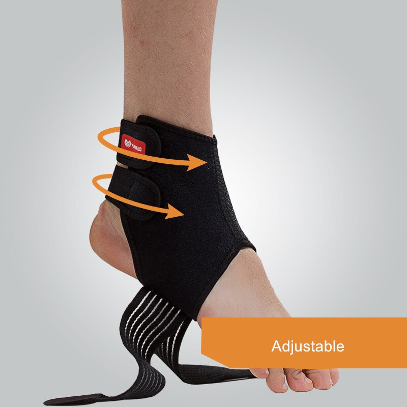 1PC Elastic Bandage Ankle Support Brace Breathable Neoprene Ankle Guard Sleeve for Gym Fitness Sport with Pressurized Strap Belt