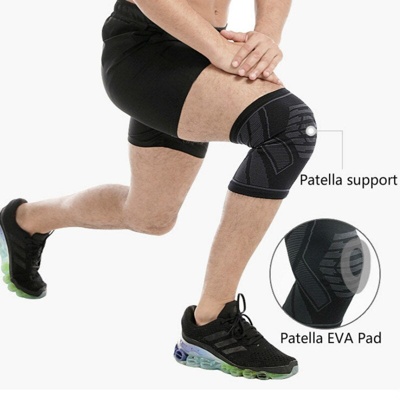 1PC Knee Brace Pad Sports Arthritis Kneepads Support Volleyball Basketball Bike Patella Protector Knee Compression Sleeve Guard