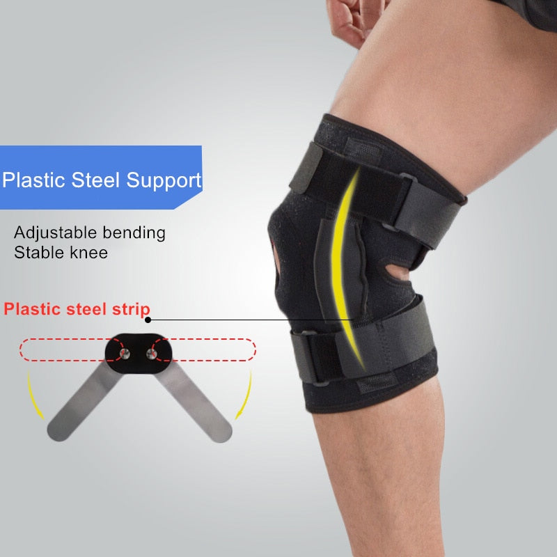 1PC Knee Joint Brace Support Adjustable Breathable Knee Stabilizer Kneepad Strap Patella Protector Orthopedic Arthritic Guard