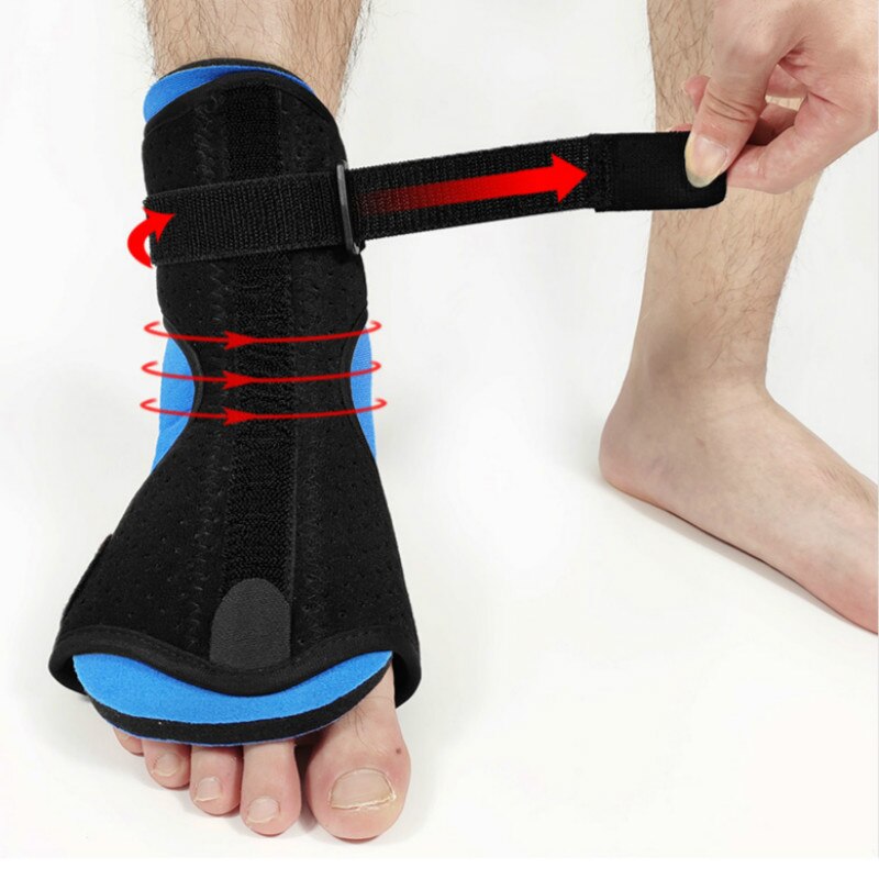 1PCS Adjustable Plantar Fasciitis Drop Orthotic Night Foot Brace Elastic Dorsal Splint Ankle Support Strap Heel Arch Foot Pain