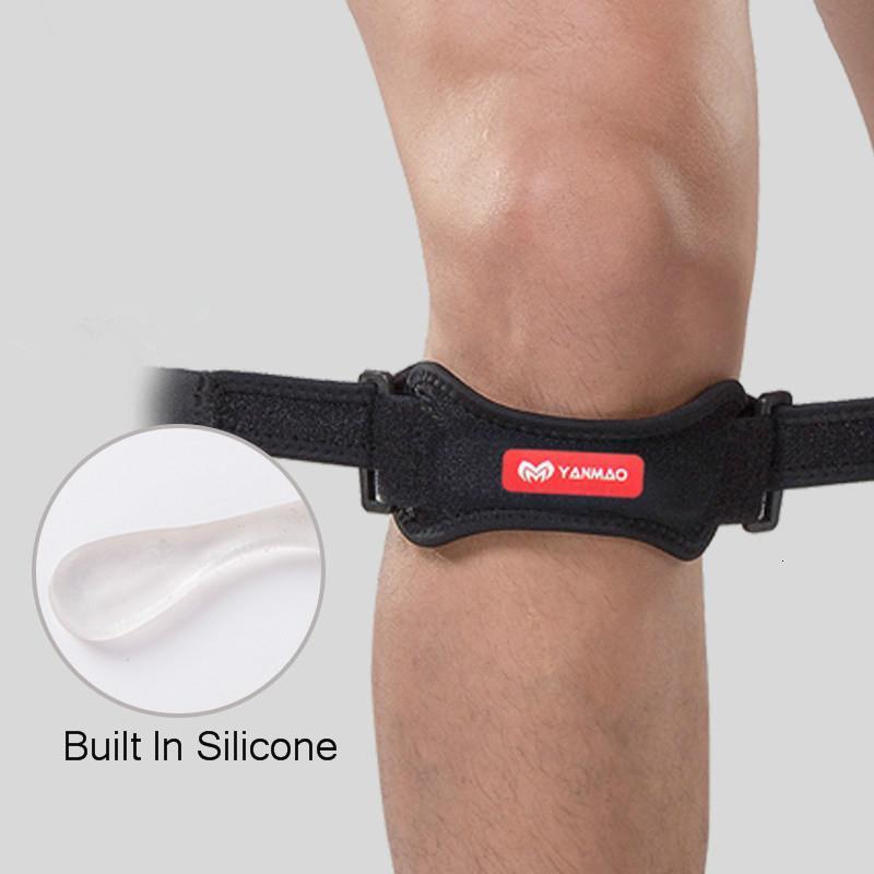 1Pcs Adjustable Patella Strap Knee Tendon Protector Guard Support Pad Sports Silicone Kneepad Belt Basketball Volleyball Safety