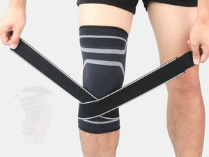 1Pcs Dual-use Pressurized Knee Support Sports Elastic Wrap Crossfit Fitness Running Basketball Volleyball Cycling Brace Guard