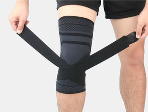 1Pcs Dual-use Pressurized Knee Support Sports Elastic Wrap Crossfit Fitness Running Basketball Volleyball Cycling Brace Guard