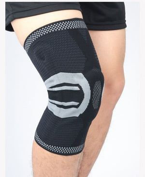 1pc Knee Braces Compression Sleeve 3D Weaving Patella Gel Pad Side Springs Support Knee Pads Protector for Arthritis Joint Pain