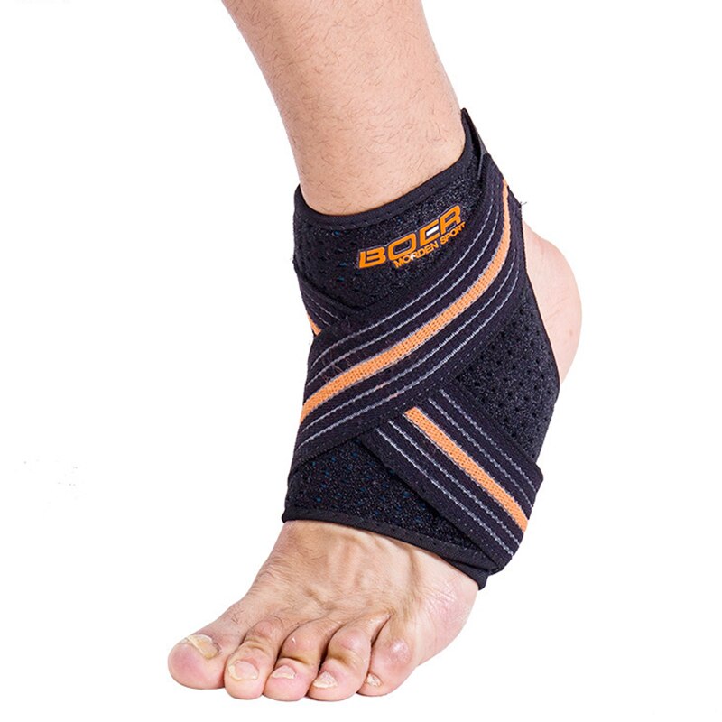 1pcs Pressurizable Bandage Football Basketball Ankle Guard Protection Anti Sprain Breathable Adjustable Ankle Support Brace Pad