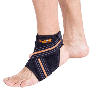 1pcs Pressurizable Bandage Football Basketball Ankle Guard Protection Anti Sprain Breathable Adjustable Ankle Support Brace Pad