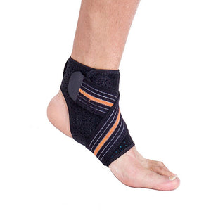 1pcs Pressurizable Bandage Football Basketball Ankle Guard Protection Anti Sprain Breathable Adjustable Ankle Support Brace Pad