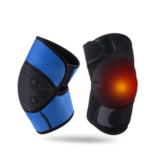 2 PCS Self-heating Knee Protector Warmer Adjustable Tourmaline Magnetic Therapy Knee Pads Support with Patella Stabilizer Brace