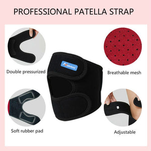 2PCS Adjustable Patella Knee Tendon Strap Protector Guard Breathable Knee Brace Pad Wrap Cap Stabilizer Kneepad Pain Relief Band