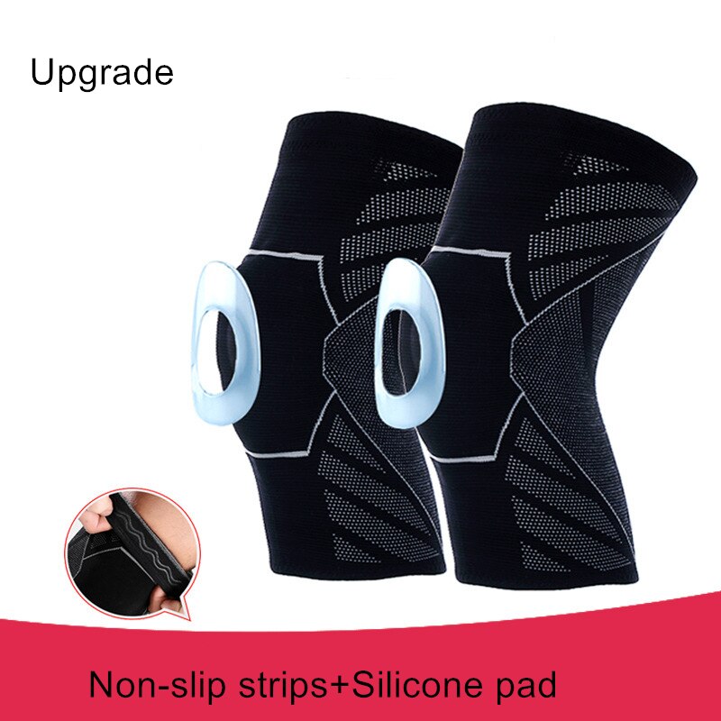 2PCS Knee Pads Compression Fitness Kneepad Running Basketball Knee Support Sports Brace Sleeve Volleyball Patella Protect Guard