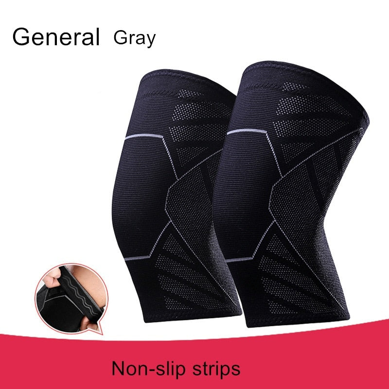 2PCS Knee Pads Compression Fitness Kneepad Running Basketball Knee Support Sports Brace Sleeve Volleyball Patella Protect Guard