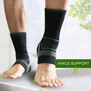 2Pcs Ankle Brace Protector Compression Ankle Support Nylon Elastic Anti Sprain Basketball Soccer Foot Enkel Guard Sport Goods