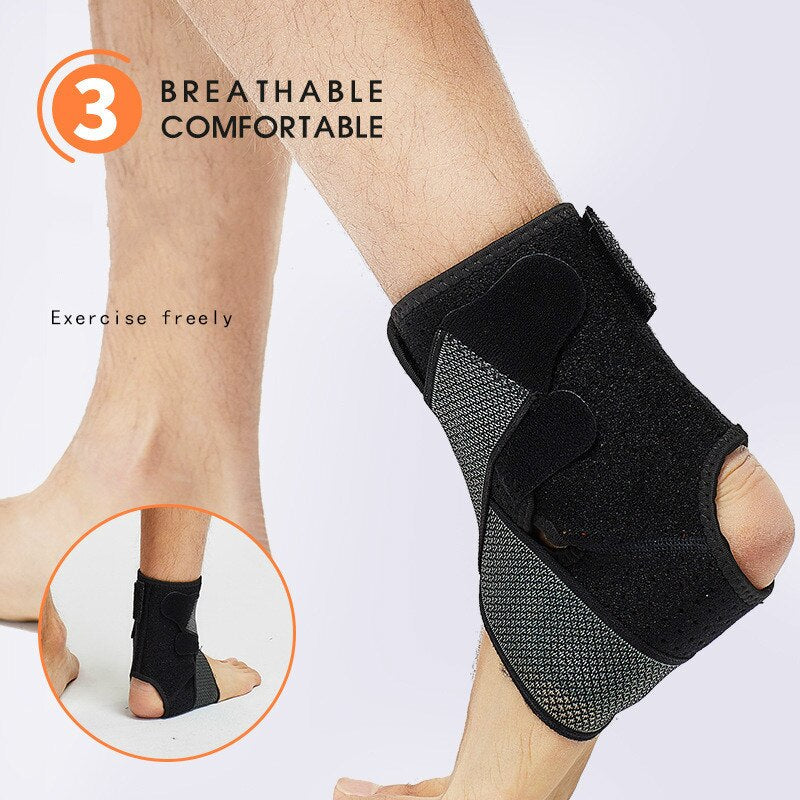 Breathable Sports Ankle Support Strap Elastic Ankle Brace Bandage Protector Gym Basketball Soccer Football Anti Sprained Unisex