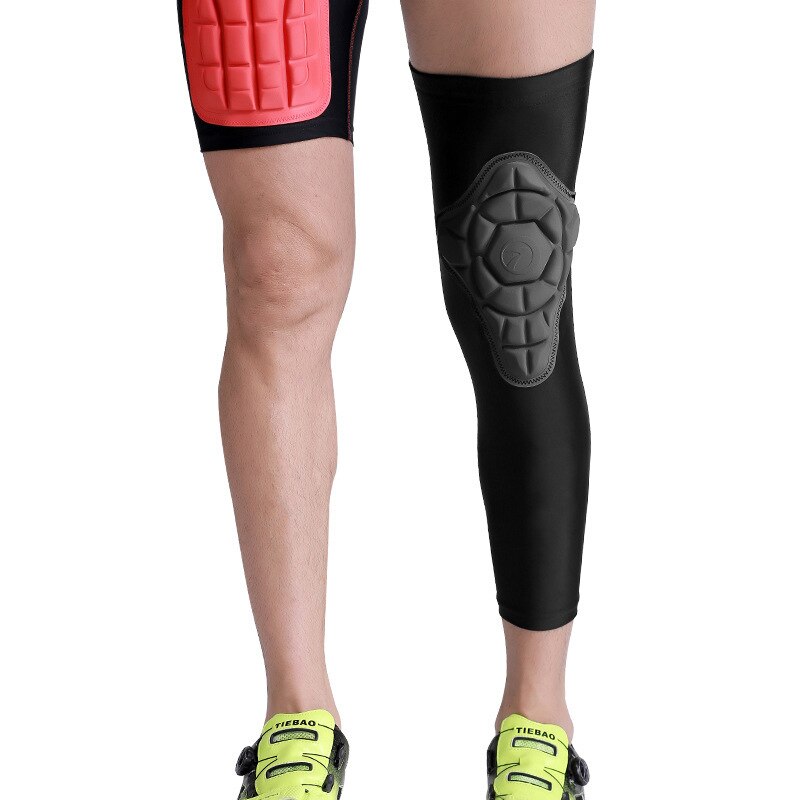 Crashproof Knee Pads Long Leg Sleeve Basketball Volleyball Support Knee Protector Running Sports Safety Gear Leg Warmers