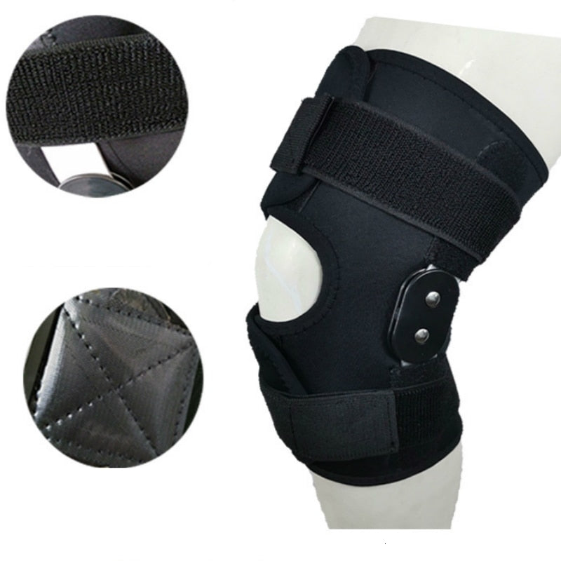 Elastic Open Patella Kneepad Breathable Knee Support Brace Side Aluminium Alloy Stabilizer for Basketball Joint Fixed Kneepad