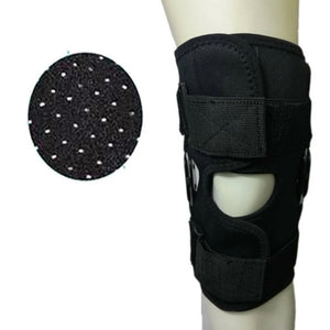 Elastic Open Patella Kneepad Breathable Knee Support Brace Side Aluminium Alloy Stabilizer for Basketball Joint Fixed Kneepad